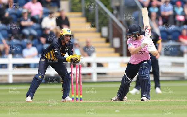 020723 - Glamorgan v Middlesex, Vitality Blast - Chris Cooke of Glamorgan looks to stump Joe Cracknell of Middlesex but is given not out