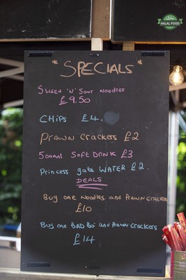 120724 - Glamorgan v Middlesex - T20, Vitality Blast - Picture shows Chang’s Wok food stand at Sophia Gardens, Cardiff