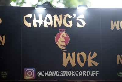 120724 - Glamorgan v Middlesex - T20, Vitality Blast - Picture shows Chang’s Wok food stand at Sophia Gardens, Cardiff