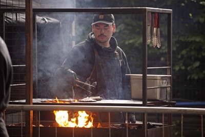 120724 - Glamorgan v Middlesex - T20, Vitality Blast - Picture shows Chang’s Wok food stand at Sophia Gardens, Cardiff