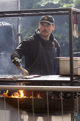 120724 - Glamorgan v Middlesex - T20, Vitality Blast - Picture shows Chang’s Wok food stand at Sophia Gardens, Cardiff