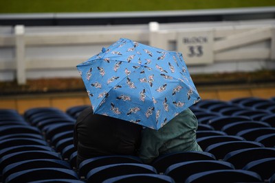 120724 - Glamorgan v Middlesex - T20, Vitality Blast - The rain pours at Sofia Gardens delaying the start of the match