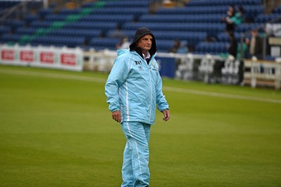 120724 - Glamorgan v Middlesex - T20, Vitality Blast - The rain pours at Sofia Gardens delaying the start of the match