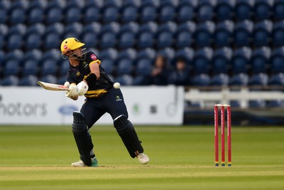 120724 - Glamorgan v Middlesex - T20, Vitality Blast - Will Smale of Glamorgan batting