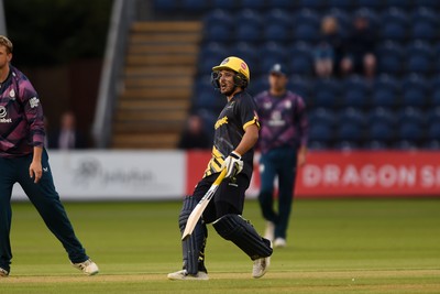 120724 - Glamorgan v Middlesex - T20, Vitality Blast - Kiran Carlson of Glamorgan