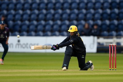 120724 - Glamorgan v Middlesex - T20, Vitality Blast - Tom Bevan of Glamorgan batting