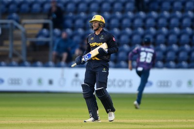 120724 - Glamorgan v Middlesex - T20, Vitality Blast - Timm Van Der Gugten of Glamorgan