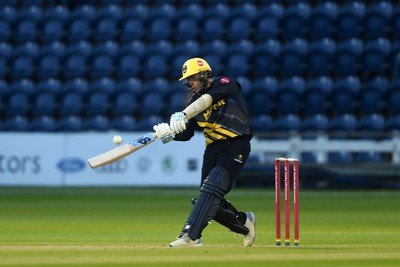 120724 - Glamorgan v Middlesex - T20, Vitality Blast - Mason Crane of Glamorgan batting