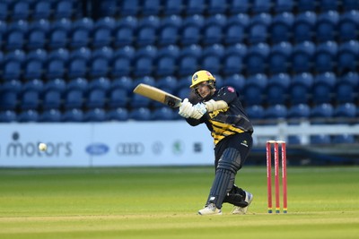 120724 - Glamorgan v Middlesex - T20, Vitality Blast - Mason Crane of Glamorgan batting