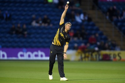 120724 - Glamorgan v Middlesex - T20, Vitality Blast - Timm Van Der Gugten of Glamorgan