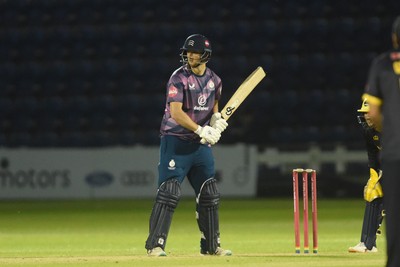 120724 - Glamorgan v Middlesex - T20, Vitality Blast - Luke Hollman of Middlesex batting