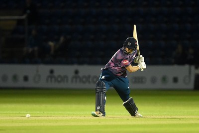 120724 - Glamorgan v Middlesex - T20, Vitality Blast - Luke Hollman of Middlesex batting