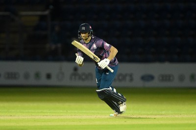 120724 - Glamorgan v Middlesex - T20, Vitality Blast - Luke Hollman of Middlesex batting