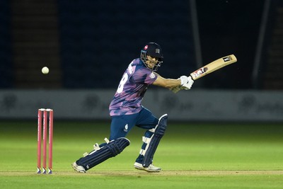 120724 - Glamorgan v Middlesex - T20, Vitality Blast - Joe Cracknell of Middlesex batting