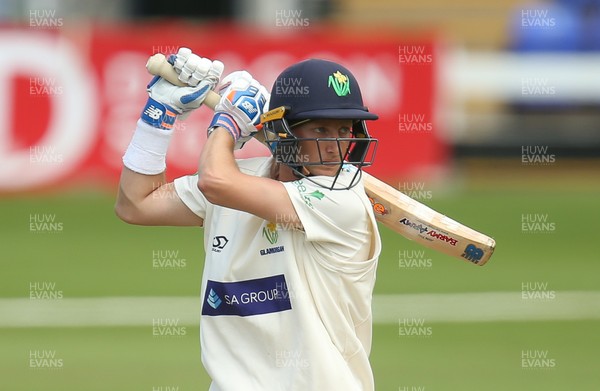 140719 - Glamorgan v Middlesex, Specsavers County Championship Division 2 - Billy Root of Glamorgan hits a four