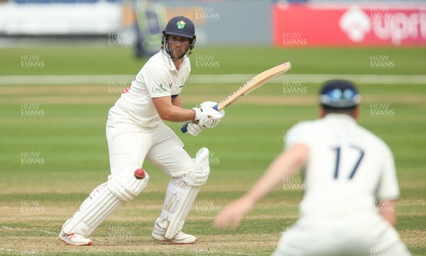 140719 - Glamorgan v Middlesex, Specsavers County Championship Division 2 - Chris Cooke of Glamorgan plays a shot towards George Scott of Middlesex