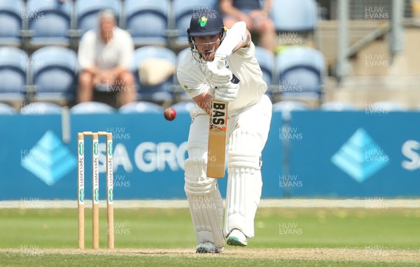 140719 - Glamorgan v Middlesex, Specsavers County Championship Division 2 - Dan Douthwaite of Glamorgan plays a shot