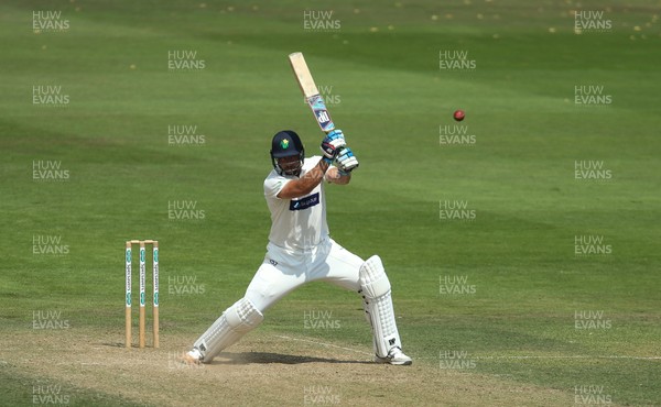 140719 - Glamorgan v Middlesex, Specsavers County Championship Division 2 - Marchant de Lange of Glamorgan plays a shot