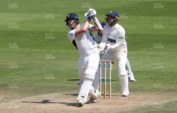 150719 - Glamorgan v Middlesex - Specsavers County Championship Division Two - Tom Helm of Middlesex batting