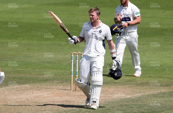 150719 - Glamorgan v Middlesex - Specsavers County Championship Division Two - Sam Robson of Middlesex acknowledges his century