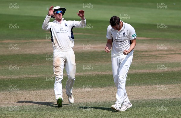 160719 - Glamorgan v Middlesex - Specsavers County Championship Division Two - Toby Roland-Jones of Middlesex celebrates after Graham Wagg of Glamorgan is dismissed