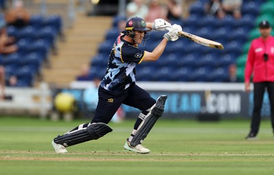 180725 - Glamorgan v Middlesex - Vitality T20 Blast - Ben Kellaway of Glamorgan batting