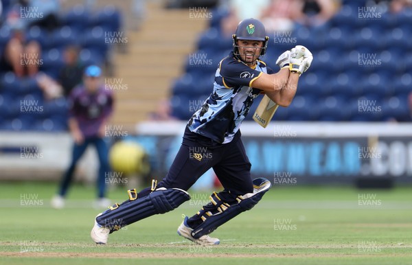 180725 - Glamorgan v Middlesex - Vitality T20 Blast - Kiran Carlson of Glamorgan batting