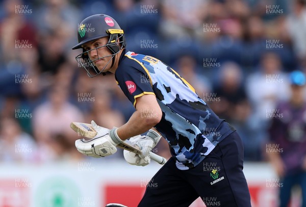 180725 - Glamorgan v Middlesex - Vitality T20 Blast - Ben Kellaway of Glamorgan batting