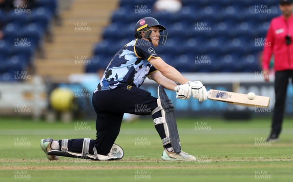 180725 - Glamorgan v Middlesex - Vitality T20 Blast - Ben Kellaway of Glamorgan batting