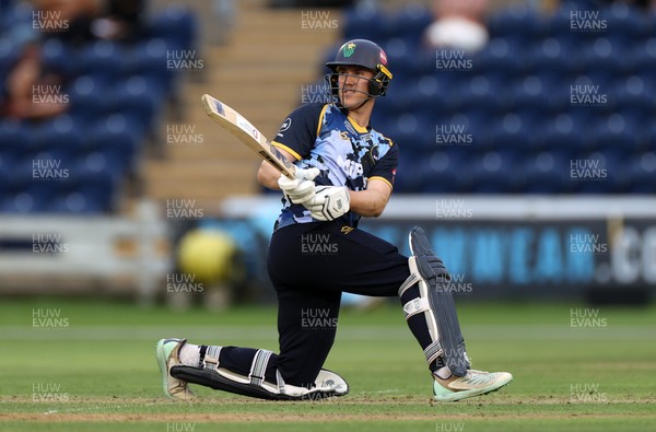 180725 - Glamorgan v Middlesex - Vitality T20 Blast - Ben Kellaway of Glamorgan batting