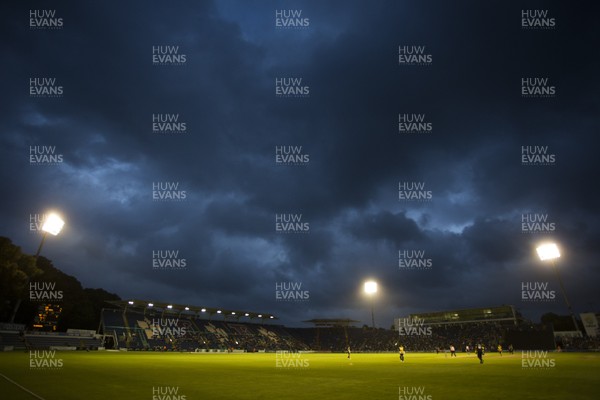 180817 - Glamorgan v Middlesex - Natwest T20 Blast - Dark clouds hang over The SSE SWALEC during play