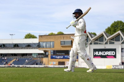 230525 - Glamorgan v Middlesex - Rothesay County Championship, Division Two - Zain ul Hassan of Glamorgan