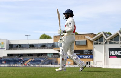 230525 - Glamorgan v Middlesex - Rothesay County Championship, Division Two - Zain ul Hassan of Glamorgan