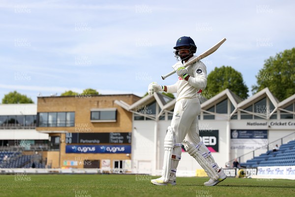 230525 - Glamorgan v Middlesex - Rothesay County Championship, Division Two - Zain ul Hassan of Glamorgan