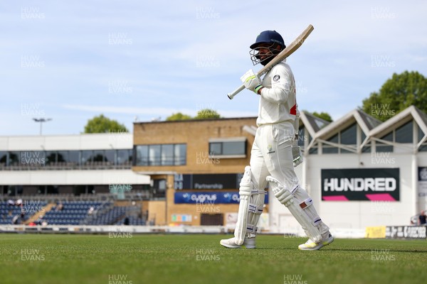 230525 - Glamorgan v Middlesex - Rothesay County Championship, Division Two - Zain ul Hassan of Glamorgan