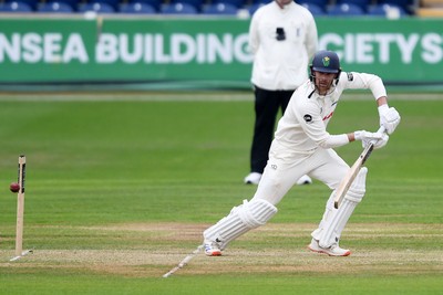 240525 - Glamorgan v Middlesex - Rothesay County Championship - James Harris of Glamorgan batting