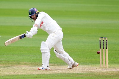 240525 - Glamorgan v Middlesex - Rothesay County Championship - James Harris of Glamorgan batting