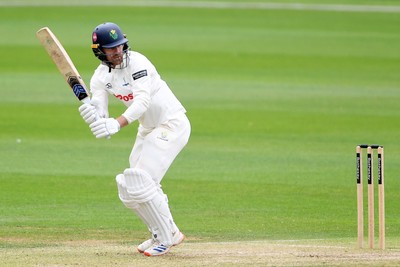 240525 - Glamorgan v Middlesex - Rothesay County Championship - James Harris of Glamorgan batting