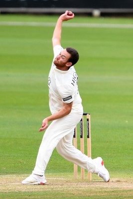 240525 - Glamorgan v Middlesex - Rothesay County Championship - Ryan Higgins of Middlesex bowling