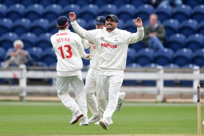 240525 - Glamorgan v Middlesex - Rothesay County Championship - Kiran Carlson of Glamorgan
