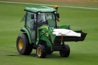 240525 - Glamorgan v Middlesex - Rothesay County Championship - Play has been delayed after lunch due to the rain