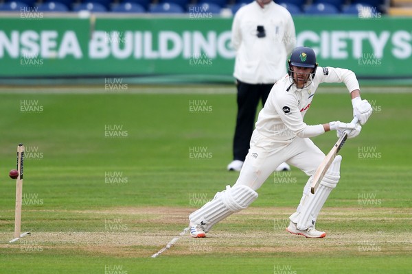 240525 - Glamorgan v Middlesex - Rothesay County Championship - James Harris of Glamorgan batting