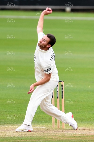 240525 - Glamorgan v Middlesex - Rothesay County Championship - Ryan Higgins of Middlesex bowling