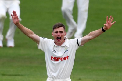 250525 - Glamorgan v Middlesex - Rothesay County Championship - Andy Gorvin of Glamorgan