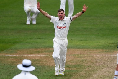 250525 - Glamorgan v Middlesex - Rothesay County Championship - Andy Gorvin of Glamorgan