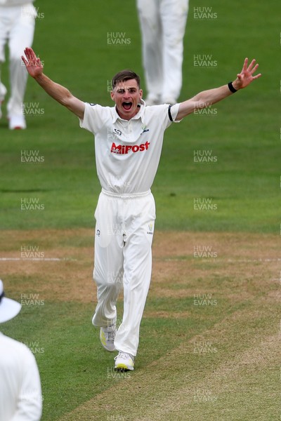 250525 - Glamorgan v Middlesex - Rothesay County Championship - Andy Gorvin of Glamorgan