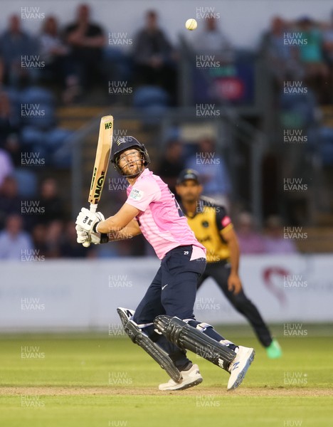 260719 - Glamorgan v Middlesex, Vitality Blast - Dawid Malan of Middlesex keeps his eye on the ball as he plays a shot