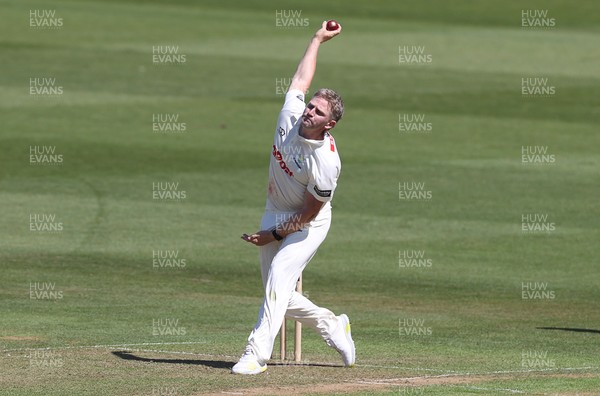 160525 - Glamorgan v Northamptonshire - Rothesay County Championship, Division Two - Timm Van Der Gugten of Glamorgan bowling