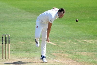 170525 - Glamorgan v Northamptonshire - Rothesay County Championship - Harry Conway of Northamptonshire bowling