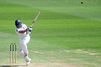 170525 - Glamorgan v Northamptonshire - Rothesay County Championship - Kiran Carlson of Glamorgan hits for 50